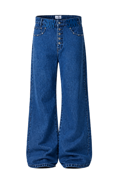 DRAGON CORE DENIM BLUE FRONT VIEW