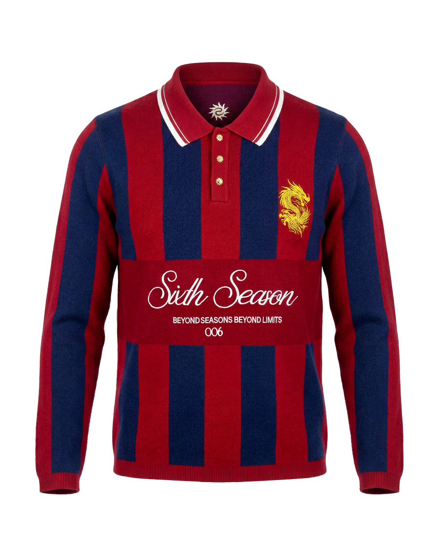 TEMPER STRIPED LONGSLEEVE POLO