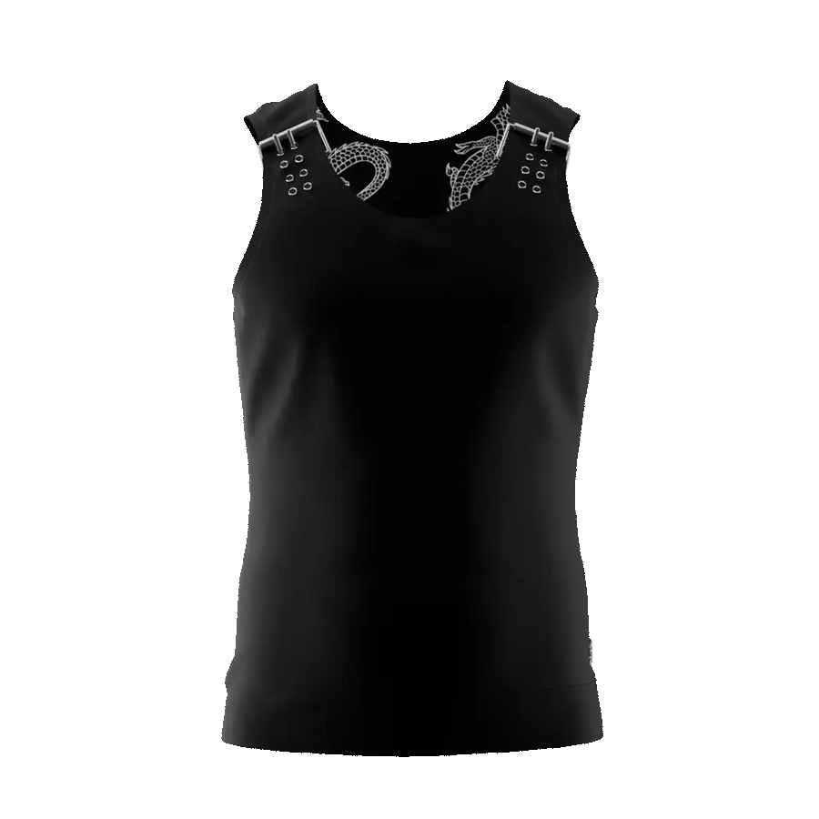 HYDRA BUCKLE TANK TOP (BLACK)