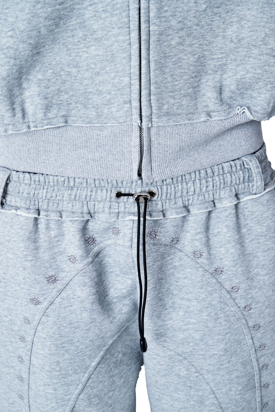 GREY STORM SHELL HOODIE SET